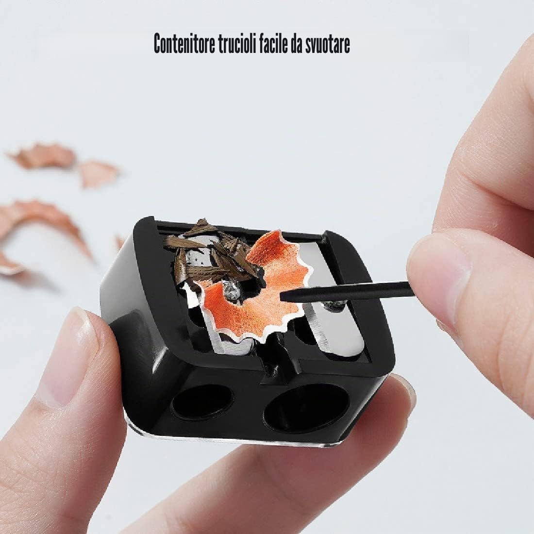 SJBAUTYO Temperamatite Trucco 2 Fori 2 Pezzi Doppio Foro