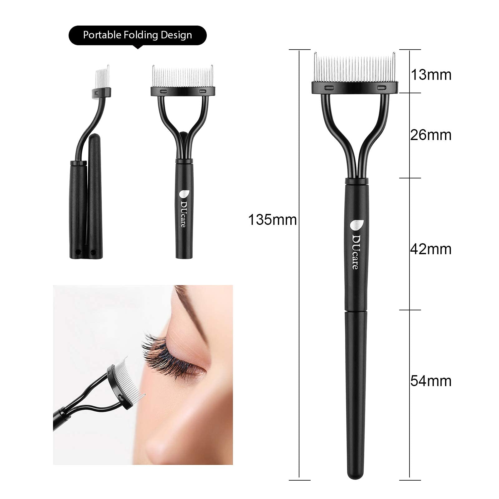 DUcare Kit Sopracciglia 5 in 1 con Pinzetta e Rasoio