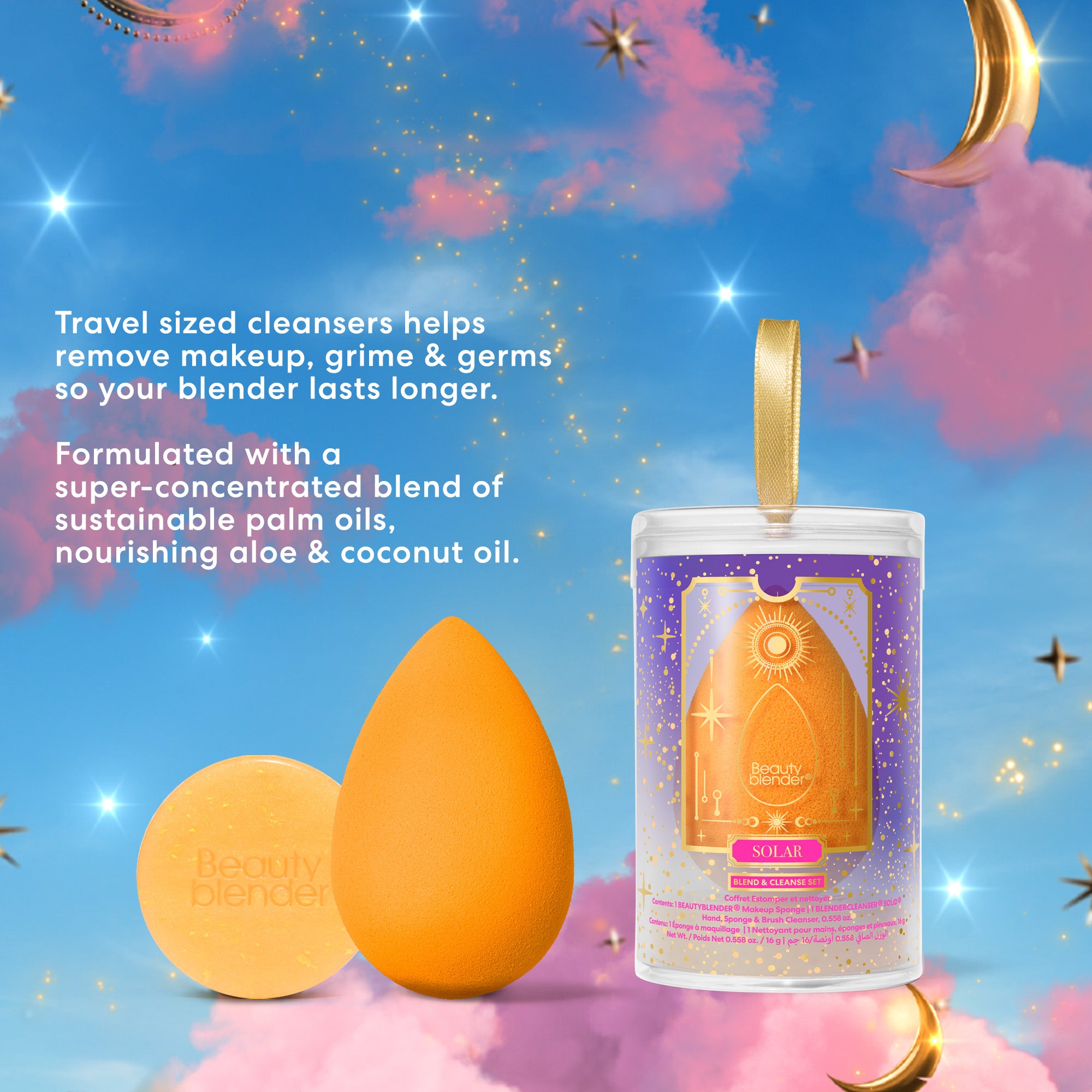 Beautyblender Solar Set spugna e detergente vegano