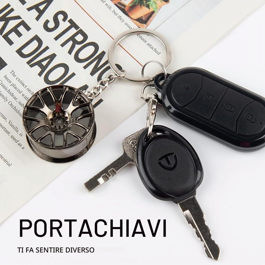 SJBAUTYO Portachiavi Auto Decorativi 3 Pezzi