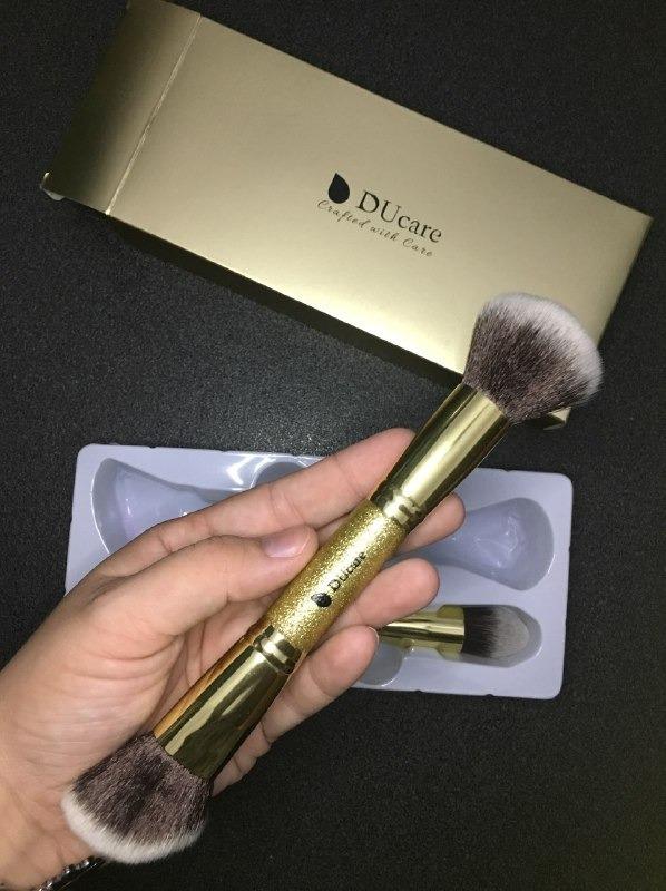 Ducare Pennello Fondotinta Doppia Testa 2 Pezzi Glitter