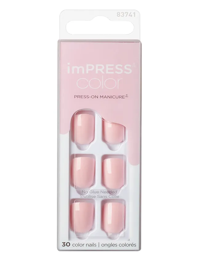 KISS imPRESS Color Pick Me Pink unghie adesive 30 pezzi