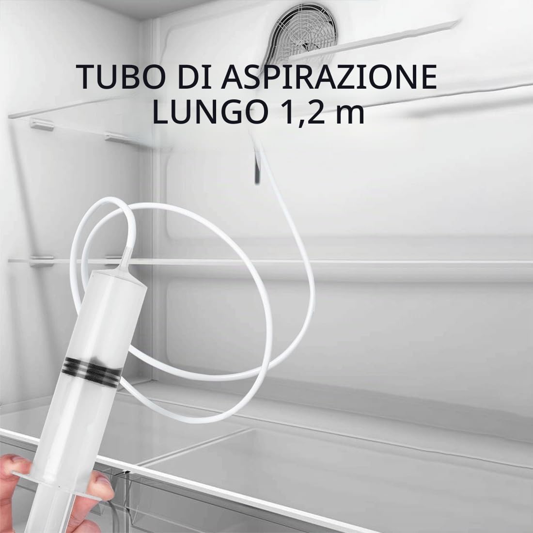 SJBAUTYO Kit Pulizia Frigorifero 6 Pezzi Spazzola 1,5 m Nylon