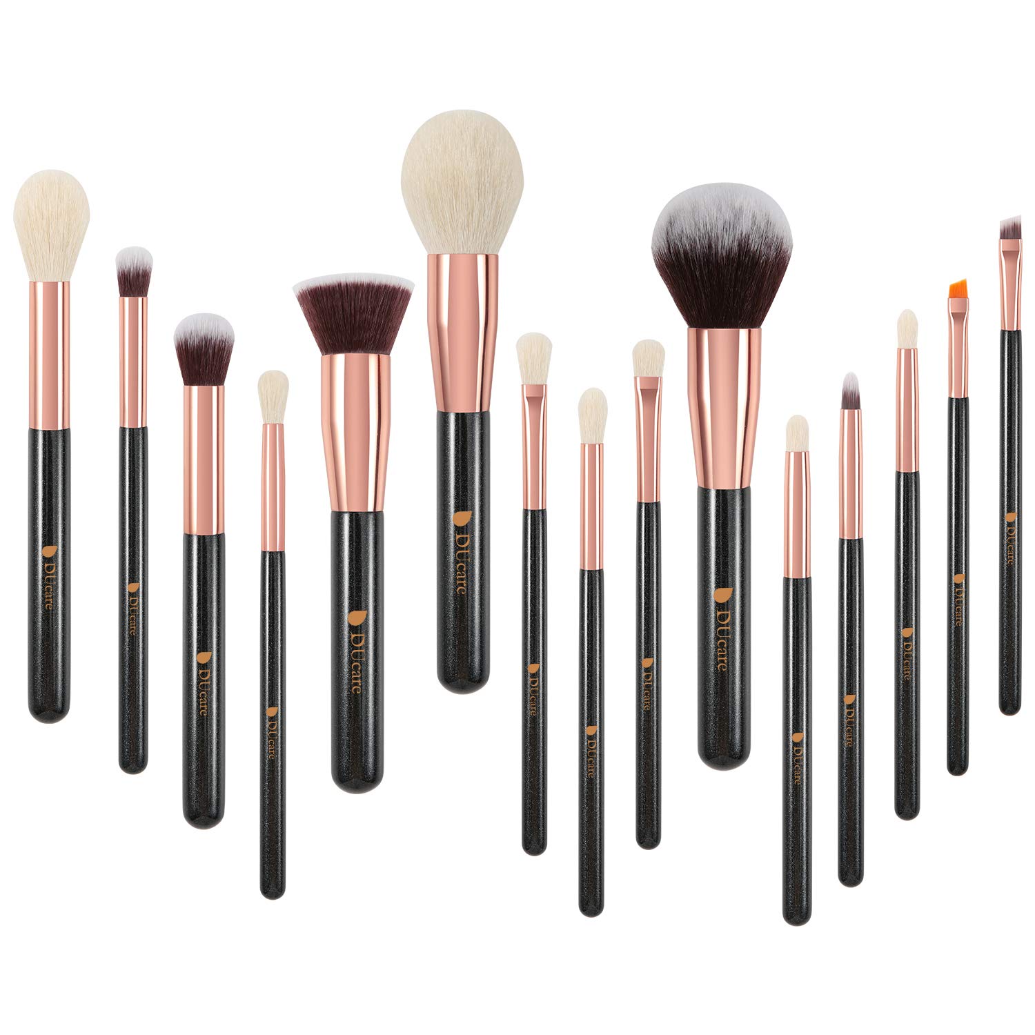 DUcare Kit 15 Pennelli Make Up Viso Occhi Vegani