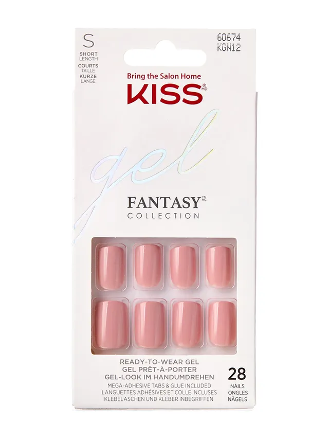 KISS Gel Fantasy Ribbons unghie finte 28 pezzi extra-brillanti