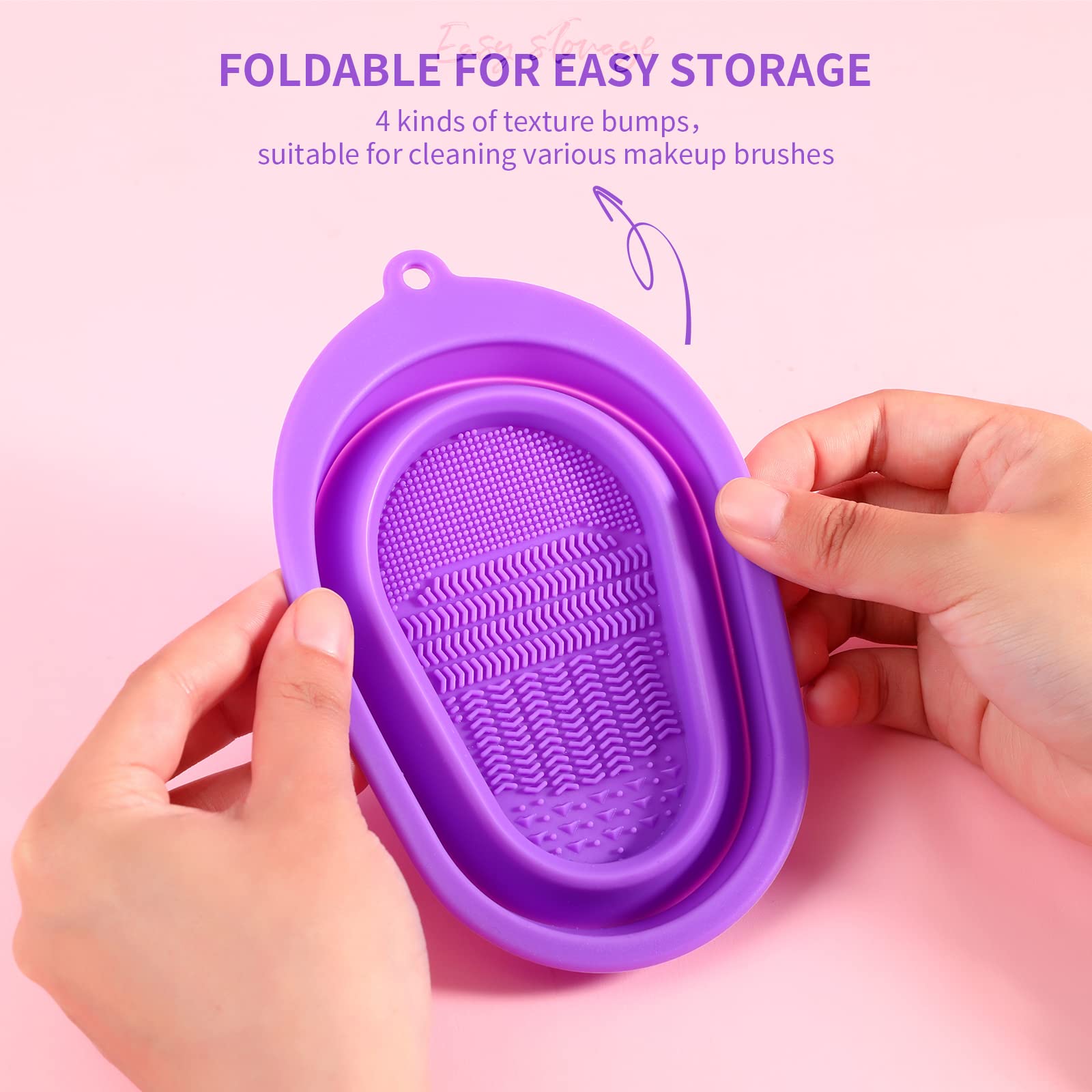 DUcare Tappetino Pulizia Pennelli Silicone Pieghevole