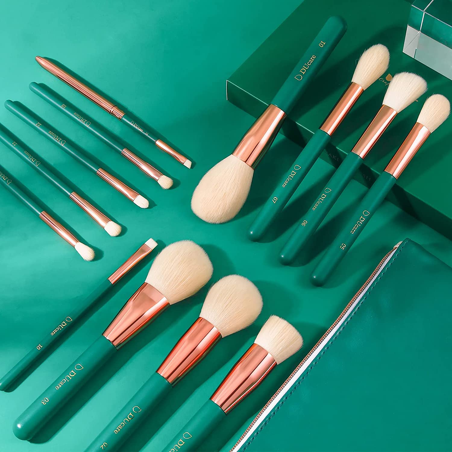 DUcare Set 13 Pennelli Trucco Viso Occhi Vegano
