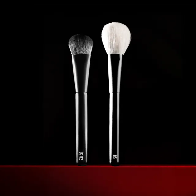 Rephr Complexion Duo 2 Pennelli Viso Polvere Liquidi