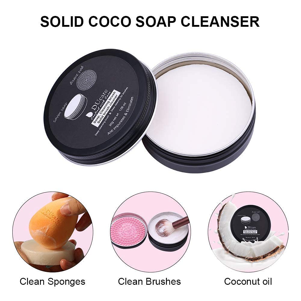 DUcare Spugnette Make Up 4 Pezzi + Sapone Senza Lattice